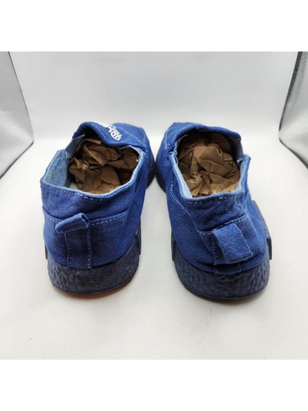 Lexus Fashion Sport Blue Canvas Euro Slip On Loafer Driving US 9 Shoes Sneakers - Picture 5 of 6